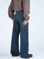 شلوار جین بگ قد 115 دمپا کات کد 22386 - Image 2