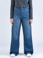 شلوار جین بگ قد 115 دمپا کات کد 22390 - Image 3