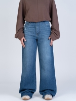 شلوار جین بگ قد 115 دمپا کات کد 22391 - Image 3