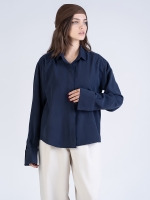 شومیز پارچه ای اوشن سرمه ای کد 22425