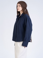 شومیز پارچه ای اوشن سرمه ای کد 22425 - Image 3