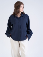 شومیز پارچه ای اوشن سرمه ای کد 22425 - Image 5