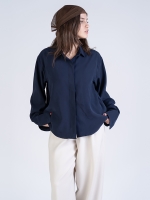 شومیز پارچه ای اوشن سرمه ای کد 22425 - Image 6