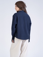 شومیز پارچه ای اوشن سرمه ای کد 22425 - Image 2