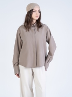 شومیز پارچه ای اوشن نسکافه ای کد 22433