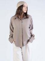 شومیز پارچه ای اوشن نسکافه ای کد 22433 - Image 5