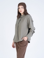 شومیز پارچه ای اوشن سبز کد 22435 - Image 5