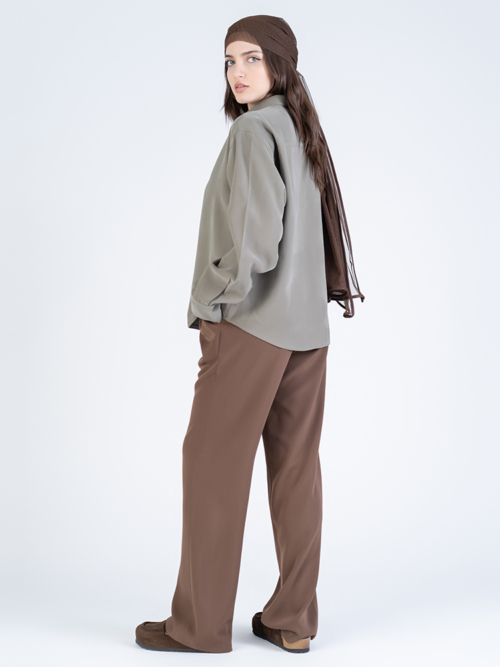 شومیز زنانه پارچه ای اوشن سبز کد 22435 - Image 10