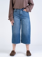 شلوار جین کراپ واید لگ قد 85 کد 22481 - Image 2