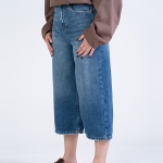 شلوار جین کراپ واید لگ قد 85 کد 22481