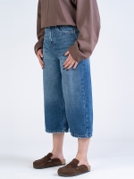 شلوار جین کراپ واید لگ قد 85 کد 22481