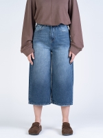 شلوار جین کراپ واید لگ قد 85 کد 22483 - Image 2