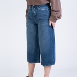 شلوار جین کراپ واید لگ قد 85 کد 22484