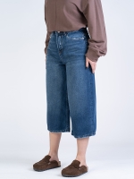 شلوار جین کراپ واید لگ قد 85 کد 22484