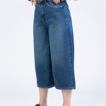 شلوار جین کراپ واید لگ قد 85 کد 22486