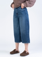 شلوار جین کراپ واید لگ قد 85 کد 22486