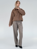 شلوار پارچه ای واید لگ قد 110 گاباردین کد 2500 - Image 2