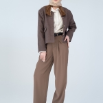 شلوار پارچه ای واید لگ قد 110 گلکسی کد 2527