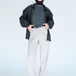 شلوار پارچه ای واید لگ قد 110 گلکسی کد 2532