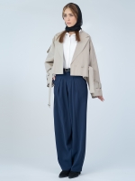 شلوار پارچه ای واید لگ قد 110 گلکسی کد 2533