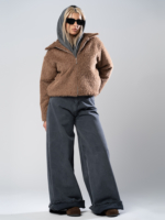 شلوار جین فول بگ قد 110 طوسی کد 18091 - Image 3