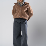 شلوار جین فول بگ قد 110 طوسی کد 18091