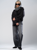 شلوار جین رگولار پلاس قد 110 مشکی کد 19783 - Image 5