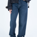 شلوار جین رگولار قد 115 دمپا کات کد 20378