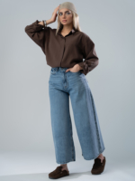 شلوار جین فول بگ قد 90 کد 20547 - Image 5