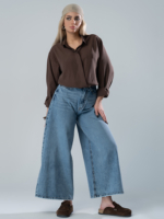 شلوار جین فول بگ قد 90 کد 20547 - Image 6