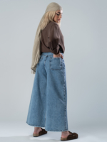 شلوار جین فول بگ قد 90 کد 20547 - Image 2