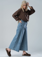 شلوار جین فول بگ قد 90 کد 20547 - Image 3