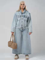 شلوار جین فول بگ قد 90 کد 20623 - Image 4