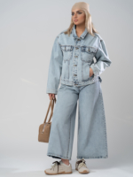 شلوار جین فول بگ قد 90 کد 20623 - Image 5