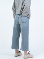 شلوار جین بگ قد 80 دمپا کات قد 21551 - Image 2