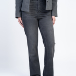 شلوار جین فلر قد 110 مشکی کم کش کد 21888