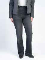 شلوار جین فلر قد 110 مشکی کم کش کد 21888