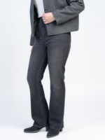 شلوار جین فلر قد 110 مشکی کم کش کد 21888 - Image 3