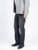 شلوار جین فلر قد 110 مشکی کم کش کد 21889 - Image 3