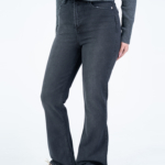 شلوار جین فلر قد 110 مشکی کم کش کد 21890