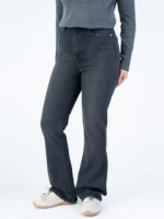 شلوار جین فلر قد 110 مشکی کم کش کد 21890