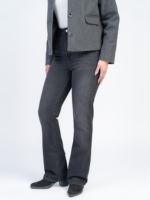 شلوار جین فلر قد 110 مشکی کم کش کد 21892 - Image 3