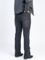 شلوار جین فلر قد 110 مشکی کم کش کد 21892 - Image 2