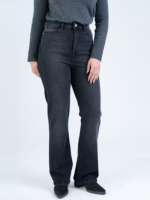 شلوار جین فلر قد 110 مشکی کم کش کد 21893