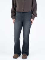 شلوار جین فلر قد 110 مشکی کم کش کد 21894