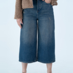 شلوار جین کراپ واید لگ قد 85 کد 21919