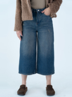 شلوار جین کراپ واید لگ قد 85 کد 21919