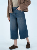 شلوار جین کراپ واید لگ قد 85 کد 21919 - Image 2