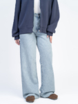 شلوار بگ زنانه جین قد 115 دمپا کات کد 22381