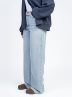 شلوار جین بگ قد 115 دمپا کات کد 22381 - Image 3